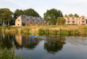 Eco homes at Great Bow Wharf, Langport